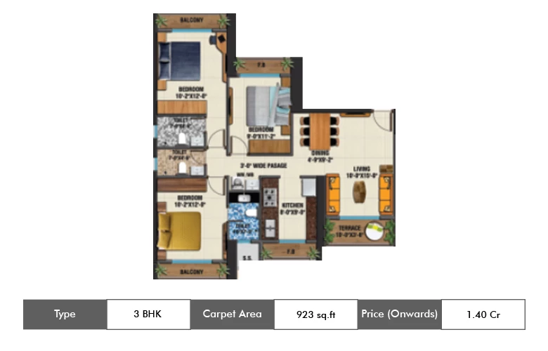 Arihant Clan Aalishan Kharghar 3 BHK